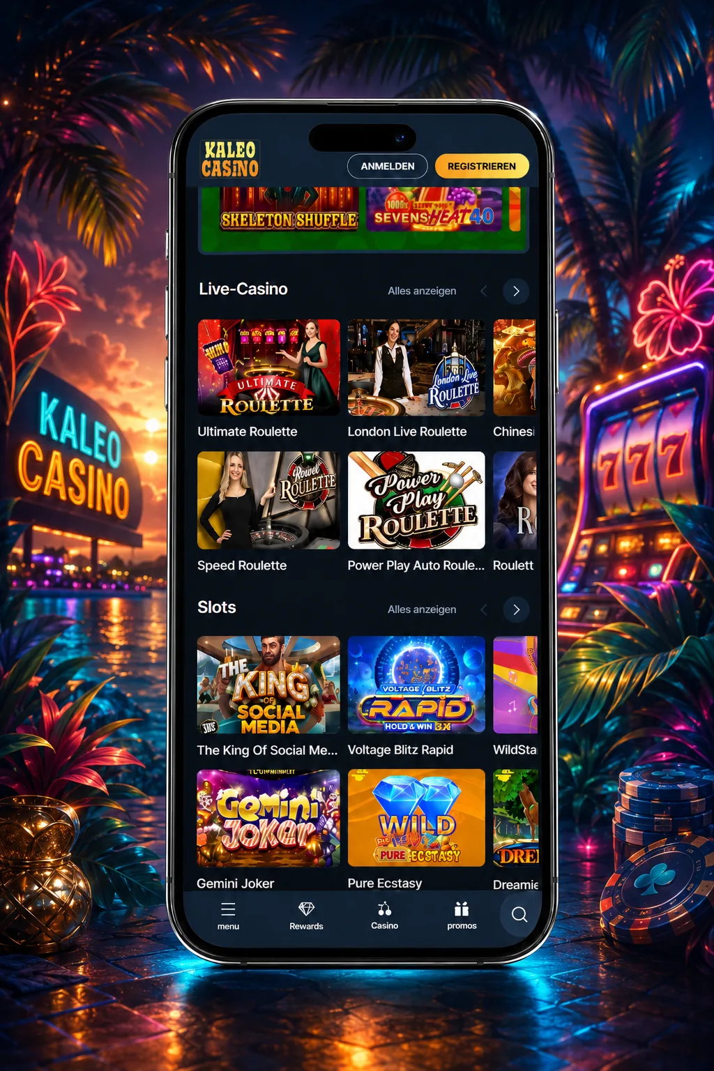 Kaleo Casino Mobile App